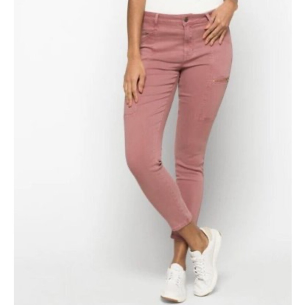 NWT Pistola Hannah Skinny Cargo Pants Plum Rose